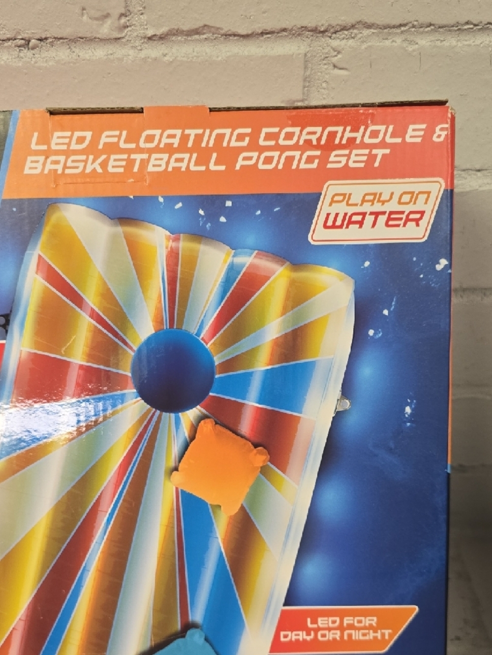 Cipton LED Floating Cornhole & Basketball Pong Set - Multicolor - Picture 3 of 7
